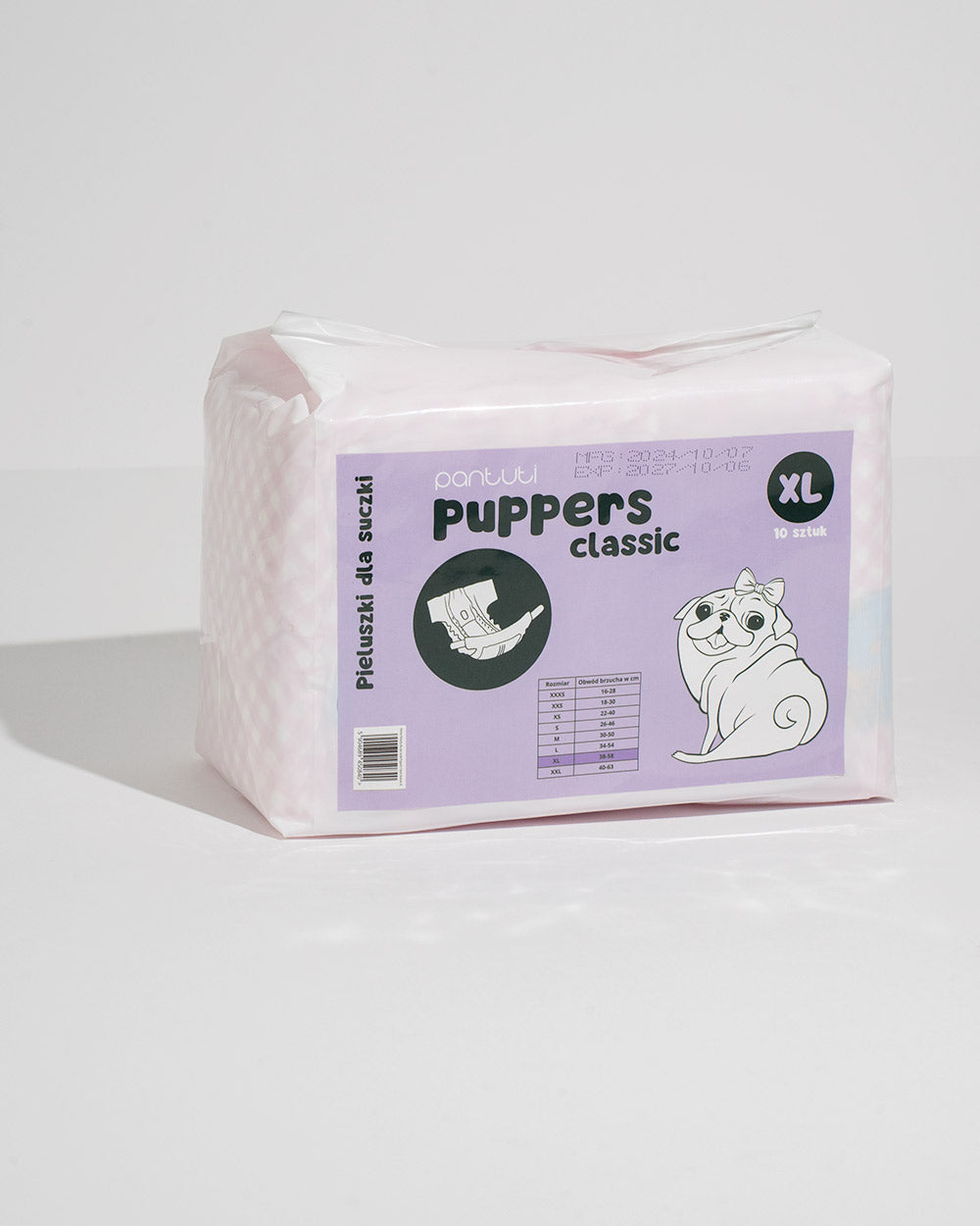 Chłonne pieluchy dla suczki PUPPERS CLASSIC
