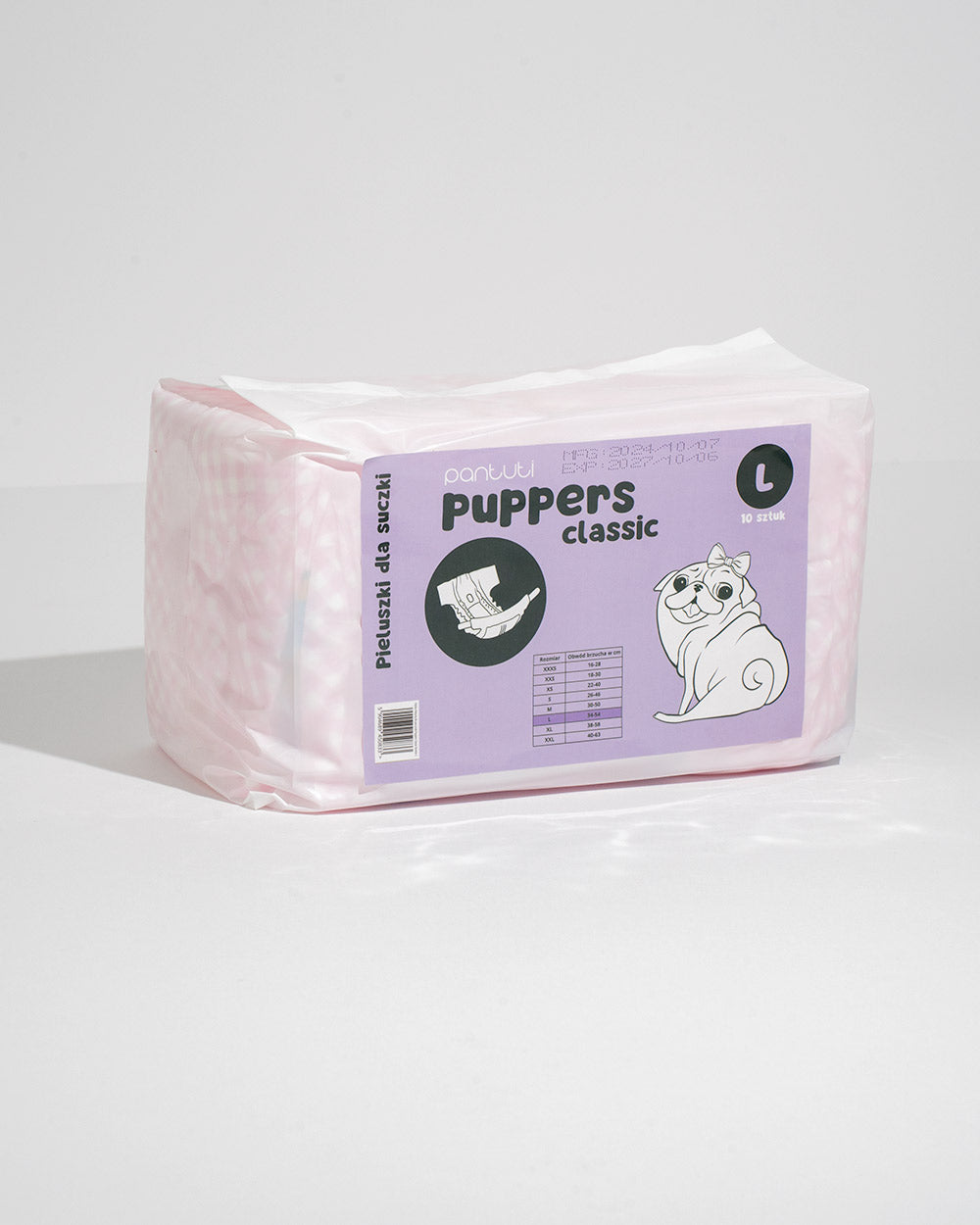 Chłonne pieluchy dla suczki PUPPERS CLASSIC