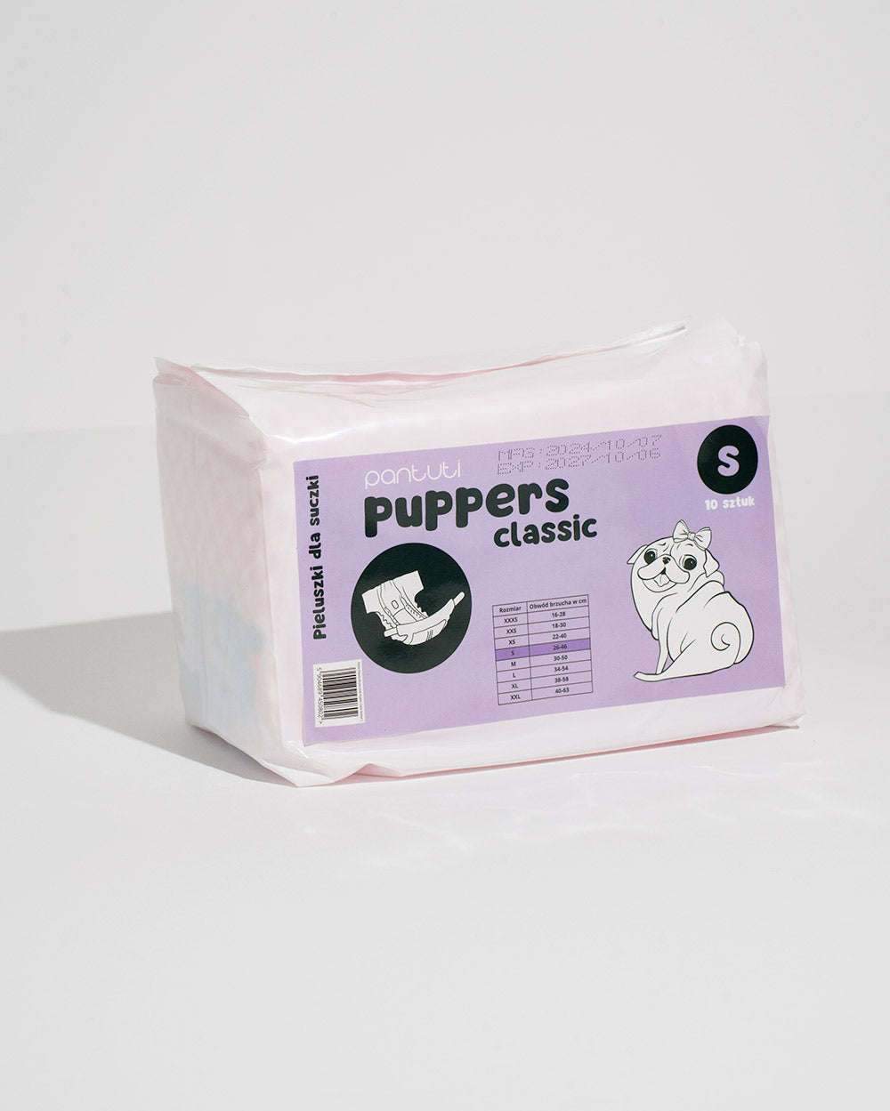 Chłonne pieluchy dla suczki PUPPERS CLASSIC