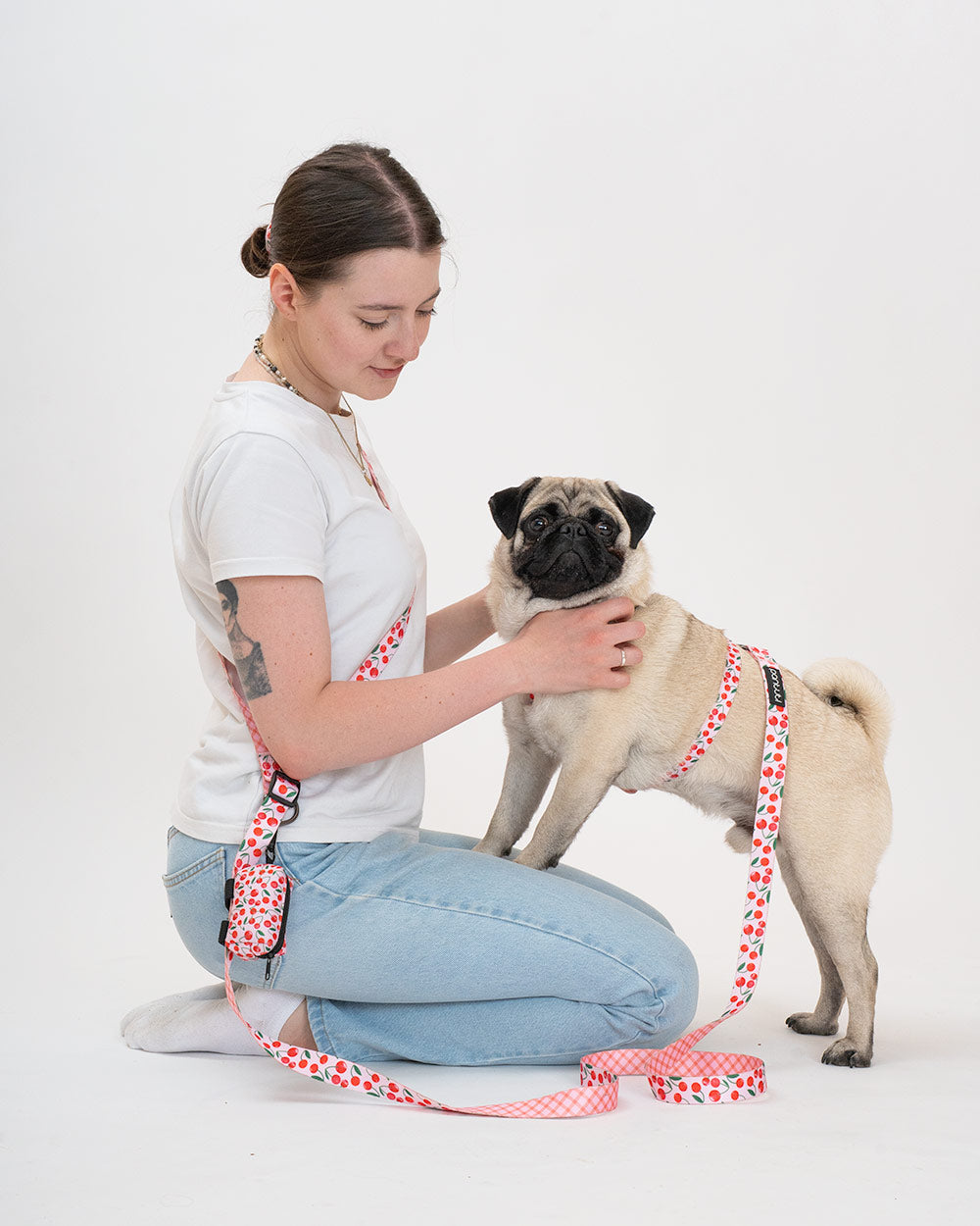 Etui na kupoworki dla psa w wisienki CHERRY PUP